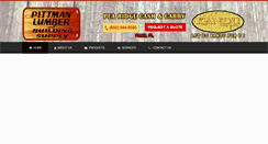 Desktop Screenshot of pittmanlumber.com