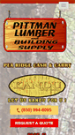 Mobile Screenshot of pittmanlumber.com